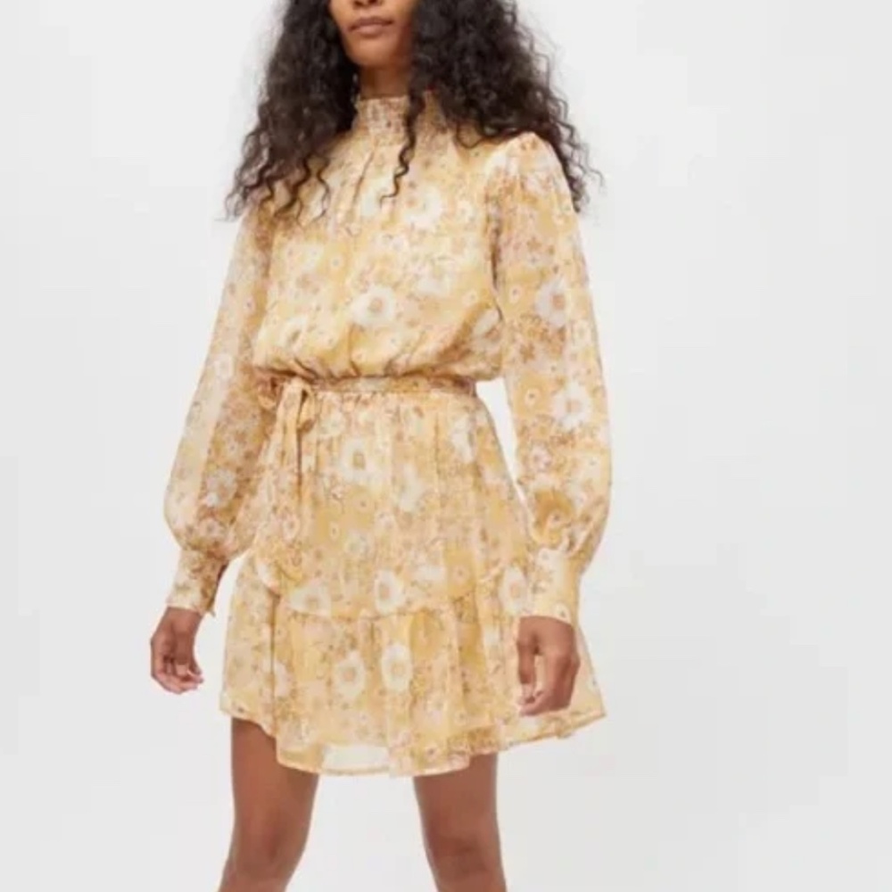 MINKPINK Dacey smocked neck dress, XS,,,GD1131 - Picture 4 of 8
